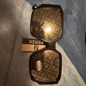 Fendi Black Patterned Sunglasses
